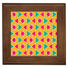 Colorful Stars Pattern			framed Tile by LalyLauraFLM