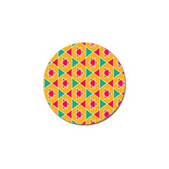 Colorful Stars Pattern			golf Ball Marker (4 Pack) by LalyLauraFLM