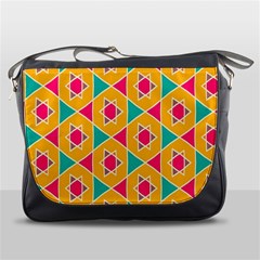 Colorful Stars Pattern			messenger Bag by LalyLauraFLM