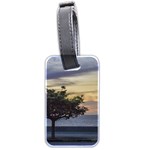 Sunset Scene at Boardwalk in Montevideo Uruguay Luggage Tags (Two Sides) Front