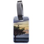 Sunset Scene at Boardwalk in Montevideo Uruguay Luggage Tags (Two Sides) Back