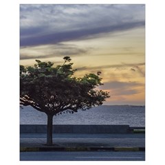 Sunset Scene At Boardwalk In Montevideo Uruguay Drawstring Bag (small) by dflcprints