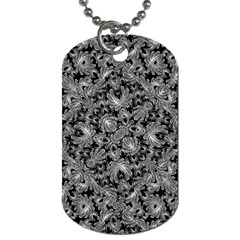 Luxury Patterned Modern Baroque Dog Tag (two Sides) by dflcprints