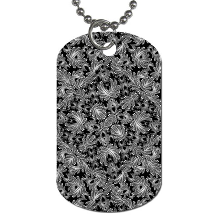 Luxury Patterned Modern Baroque Dog Tag (Two Sides)