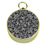 Luxury Patterned Modern Baroque Gold Compasses Front