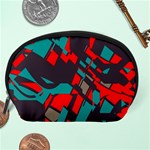 Red blue pieces Accessory Pouch Back