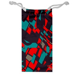 Red Blue Pieces Jewelry Bag