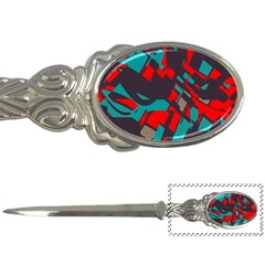 Red Blue Pieces			letter Opener by LalyLauraFLM