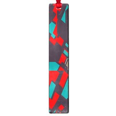 Red Blue Pieces			large Book Mark by LalyLauraFLM