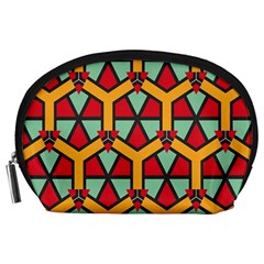 Honeycombs triangles and other shapes pattern Accessory Pouch