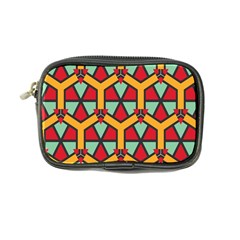 Honeycombs triangles and other shapes pattern 	Coin Purse