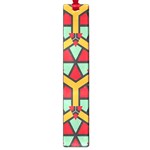 Honeycombs triangles and other shapes pattern			Large Book Mark Front