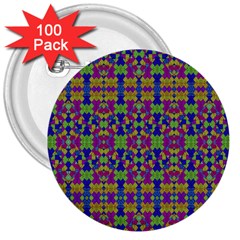 Ethnic Modern Geometric Pattern 3  Buttons (100 Pack)  by dflcprints