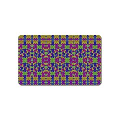 Ethnic Modern Geometric Pattern Magnet (name Card) by dflcprints