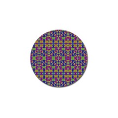 Ethnic Modern Geometric Pattern Golf Ball Marker by dflcprints