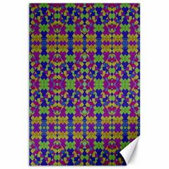 Ethnic Modern Geometric Pattern Canvas 12  X 18   by dflcprints