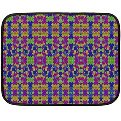 Ethnic Modern Geometric Pattern Fleece Blanket (mini) by dflcprints