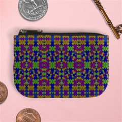 Ethnic Modern Geometric Pattern Mini Coin Purses