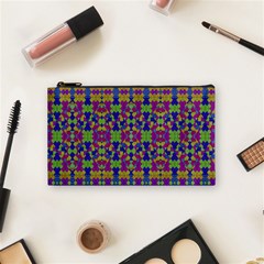 Ethnic Modern Geometric Pattern Cosmetic Bag (small)  by dflcprints