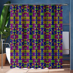 Ethnic Modern Geometric Pattern Shower Curtain 60  X 72  (medium)  by dflcprints