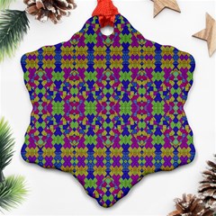 Ethnic Modern Geometric Pattern Ornament (snowflake)  by dflcprints