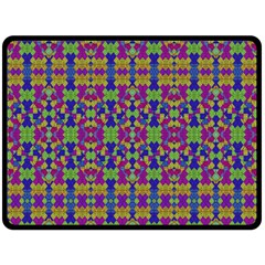 Ethnic Modern Geometric Pattern Double Sided Fleece Blanket (large)  by dflcprints