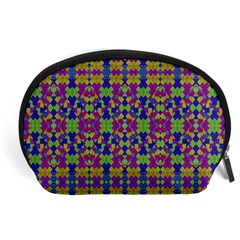 Ethnic Modern Geometric Pattern Accessory Pouches (large)  by dflcprints