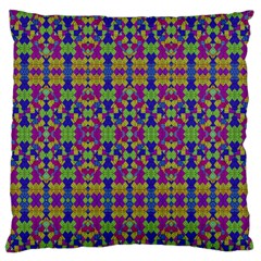 Ethnic Modern Geometric Pattern Large Flano Cushion Cases (two Sides)  by dflcprints