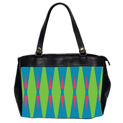 Connected Rhombus Oversize Office Handbag (2 Sides) by LalyLauraFLM