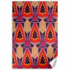 Triangles Honeycombs And Other Shapes Pattern			canvas 24  X 36  by LalyLauraFLM