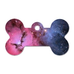 Trifid Nebula Dog Tag Bone (two Sides)