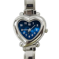 Starry Space Heart Italian Charm Watch