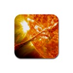 SOLAR FLARE 2 Rubber Square Coaster (4 pack)  Front