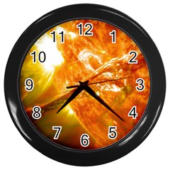 Solar Flare 2 Wall Clocks (black)