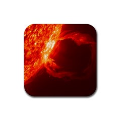 Solar Flare 1 Rubber Coaster (square)  by trendistuff