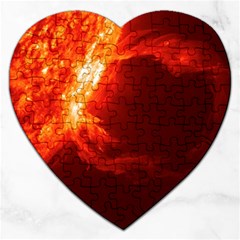 Solar Flare 1 Jigsaw Puzzle (heart) by trendistuff