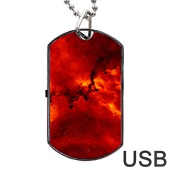 Rosette Nebula 2 Dog Tag Usb Flash (one Side) by trendistuff