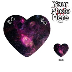 Purple Clouds Playing Cards 54 (heart)  by trendistuff