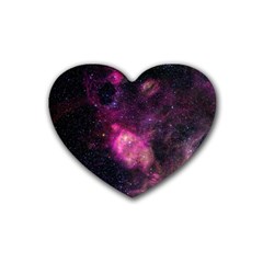 Purple Clouds Heart Coaster (4 Pack)  by trendistuff