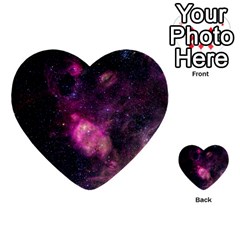 Purple Clouds Multi-purpose Cards (heart)  by trendistuff