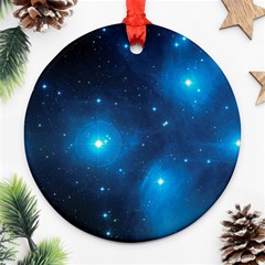 Pleiades Round Ornament (two Sides)  by trendistuff