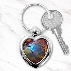 Orion Nebula Key Chains (heart)  by trendistuff