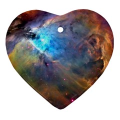 Orion Nebula Heart Ornament (2 Sides) by trendistuff