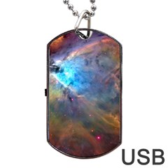 Orion Nebula Dog Tag Usb Flash (one Side) by trendistuff