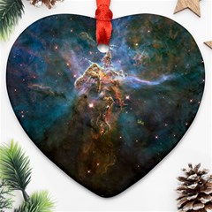 Mystic Mountain Ornament (heart)  by trendistuff