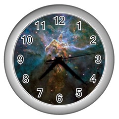 Mystic Mountain Wall Clocks (silver)  by trendistuff