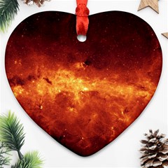 Milky Way Clouds Ornament (heart)  by trendistuff