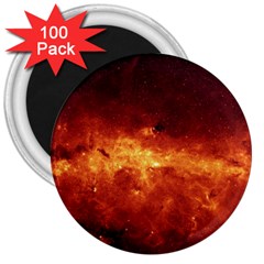 Milky Way Clouds 3  Magnets (100 Pack) by trendistuff