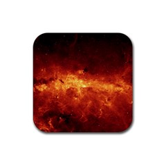 Milky Way Clouds Rubber Coaster (square)  by trendistuff