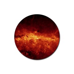 Milky Way Clouds Rubber Coaster (round)  by trendistuff